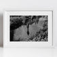 Antony Gormley Water Of Leith Edinburgh Black And White Photography Print