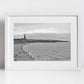 Long Sands Beach Tynemouth Black And White Photography Art Print