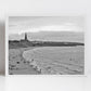 Long Sands Beach Tynemouth Black And White Photography Art Print