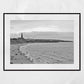 Long Sands Beach Tynemouth Black And White Photography Art Print