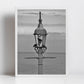 Whitley Bay Fart Lamp Black And White Print Fine Art Travel Photography