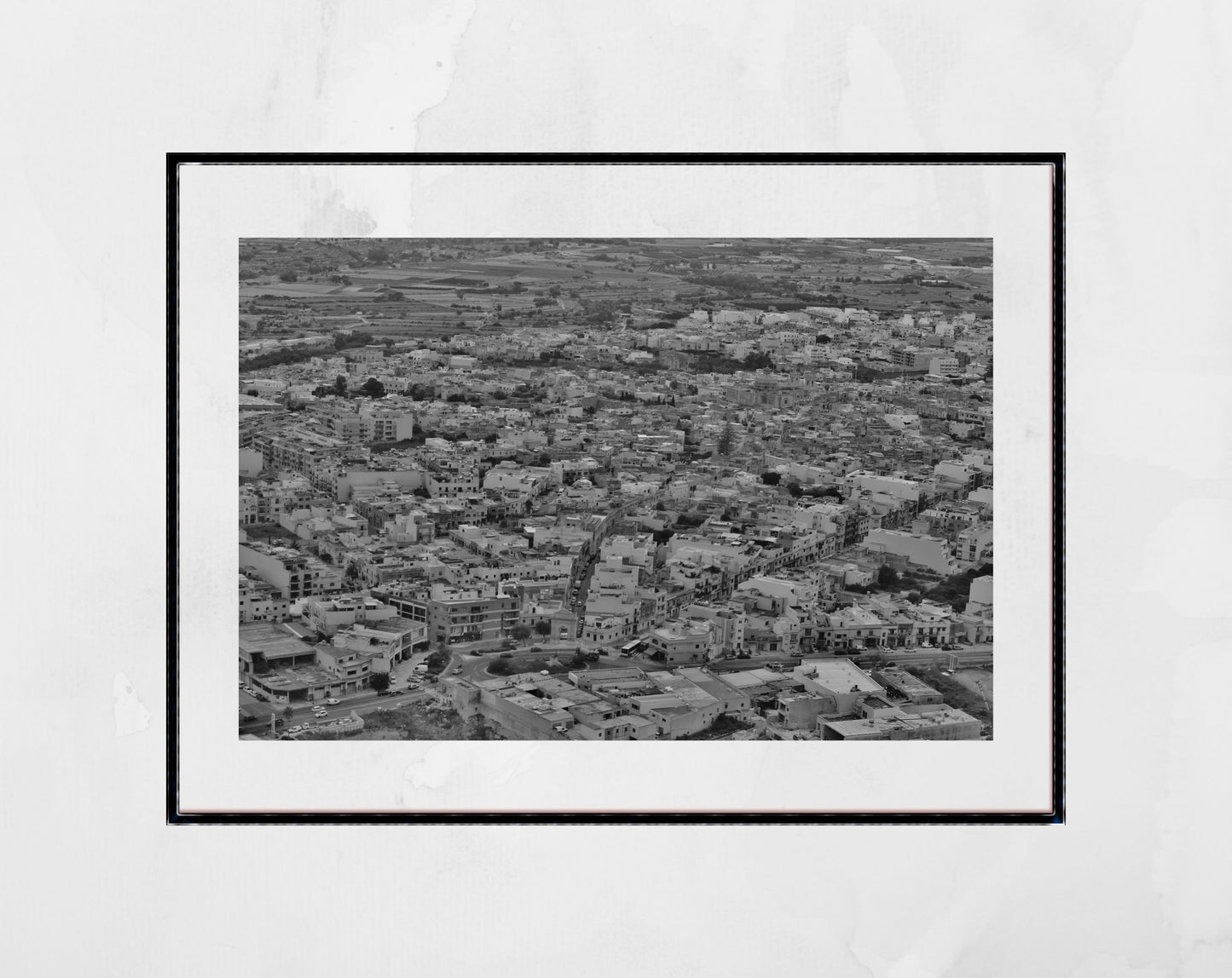 Valletta Malta Panoramic Black And White Print Fine Art Travel Photography