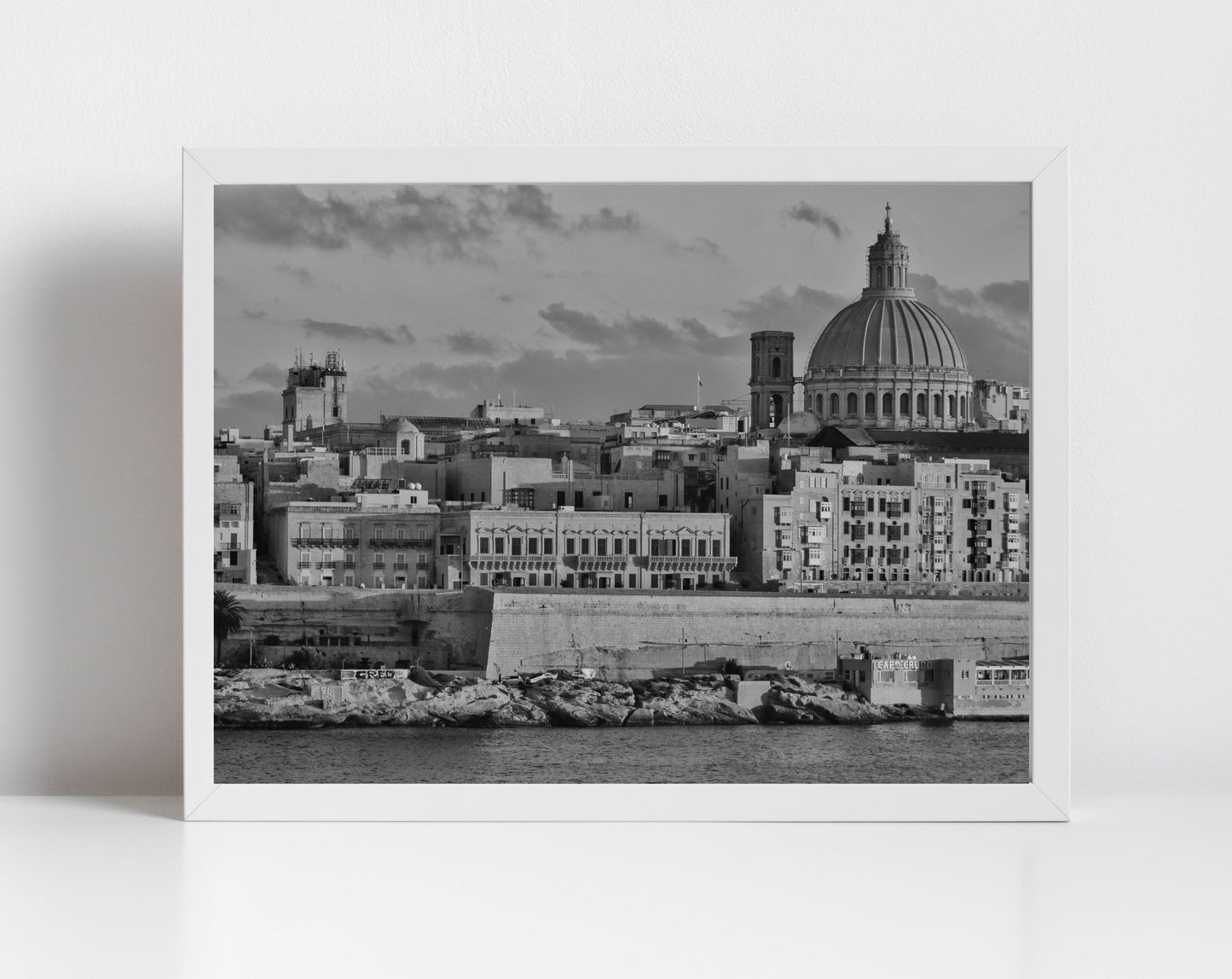 Valletta Malta Black And White Print Fine Art Travel Photography