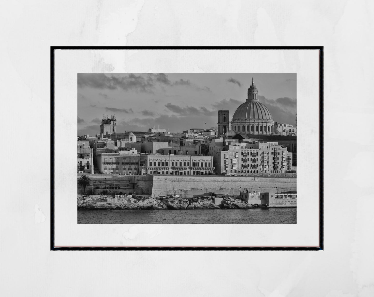 Valletta Malta Black And White Print Fine Art Travel Photography