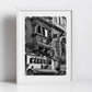 Malta Street Fine Art Travel Black And White Photography Print