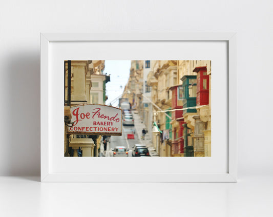 Valletta Malta Bakery Print Fine Art Travel Photography