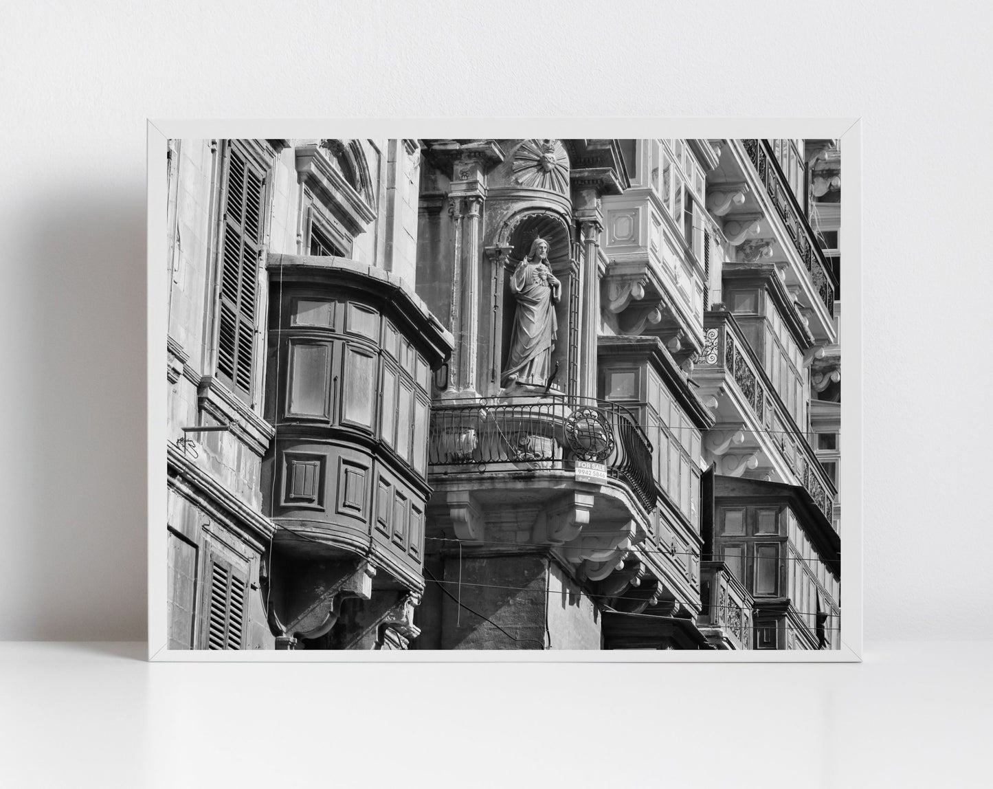 Niches of Malta Black And White Print Fine Art Travel Photography