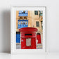 Valletta Malta Print Red Post Box Fine Art Travel Photography
