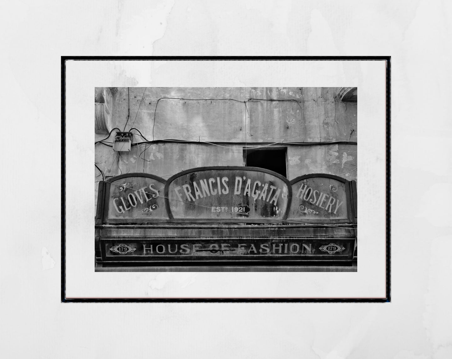 Valletta Malta Black And White Print Typography Fine Art Travel Photography (Copy)