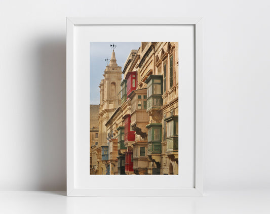 Valletta Malta Balcony Print Fine Art Travel Photography