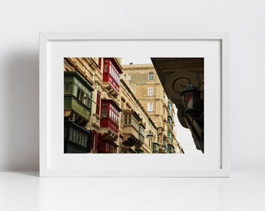 Valletta Malta Balcony Wall Print Fine Art Travel Photography