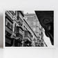 Valletta Malta Balcony Wall Black And White Print Fine Art Travel Photography
