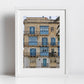 Balcony Print Valletta Malta Fine Art Travel Photography Blue Wall Art
