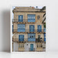 Balcony Print Valletta Malta Fine Art Travel Photography Blue Wall Art