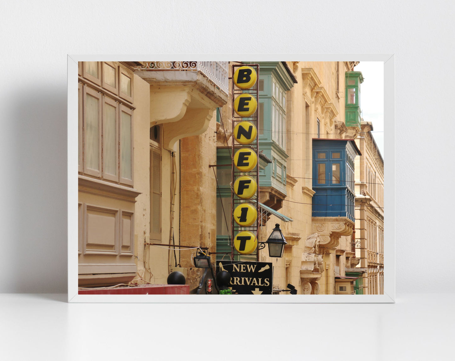 Valletta Malta Print Street Photography Typography Poster