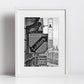 Valletta Malta Black And White Print Typography Poster Street Photography (Copy)
