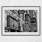 Delia Wall Art Valletta Malta Black And White Print Typography Poster Street Photography