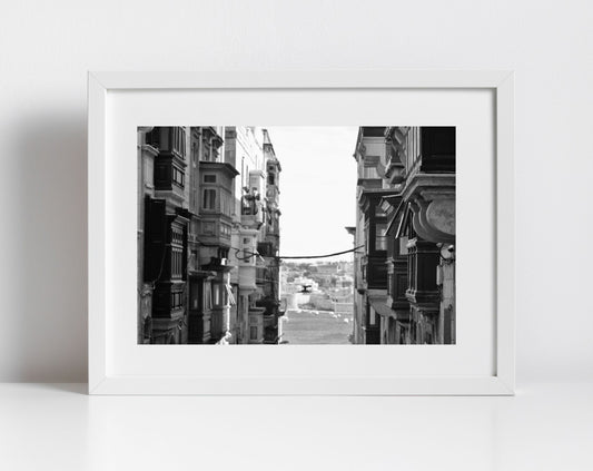 Valletta Malta Fine Art Travel Black And White Photography European Gig