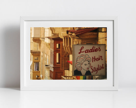 Hair Salon Wall Art Triq San Gwann Valletta Malta Photography Print