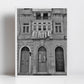 Valletta Malta Print Doorway Art Travel Black And White Photography