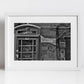 Valletta Malta Black And White Print Telephone Box Fine Art Travel Photography