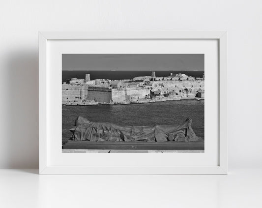 Unknown Soldier Valletta Malta Black And White Photography Print