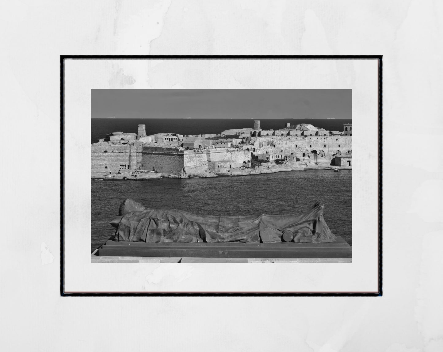 Unknown Soldier Valletta Malta Black And White Photography Print