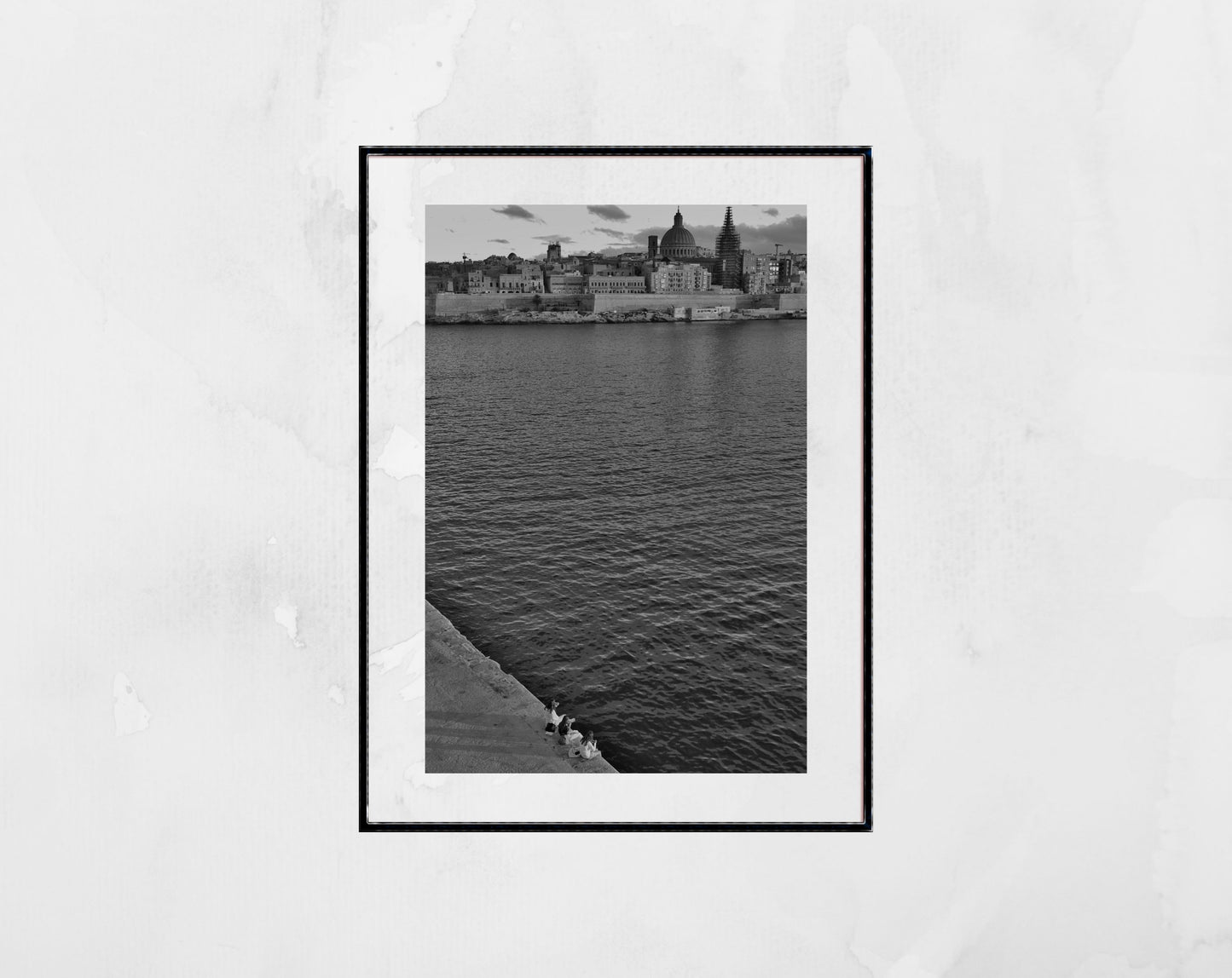 Valletta Malta Black And White Photography Art Print