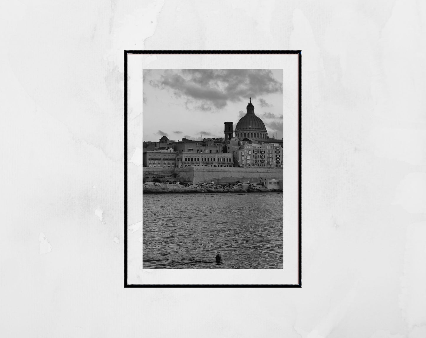 Valletta Malta Black And White Photography Art Print