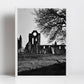 Arbroath Abbey Black And White Photography Print