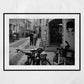 Via Del Pratello Bologna Street Black And White Photography Print
