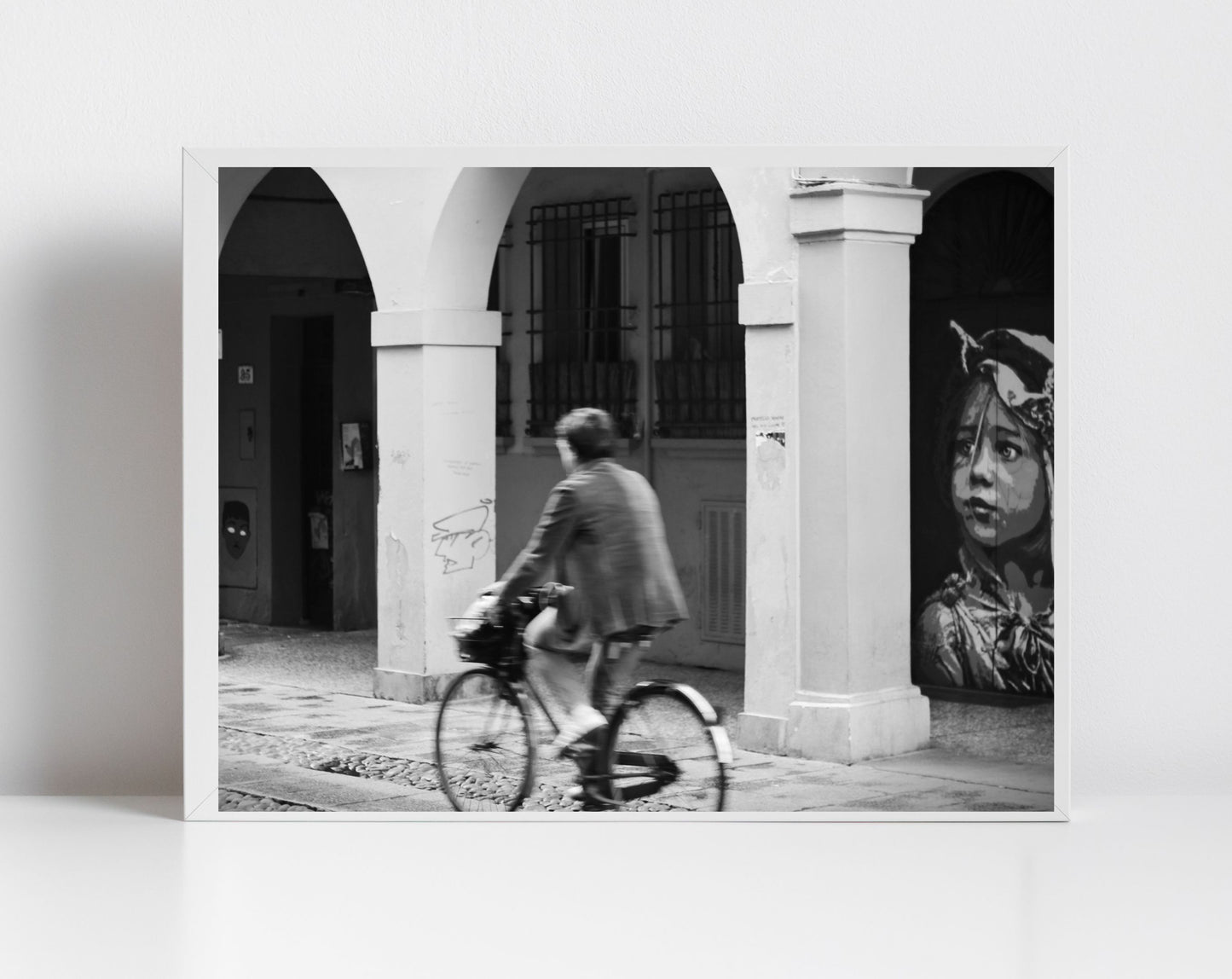 Bologna Street Black And White Photography Via Del Pratello Print
