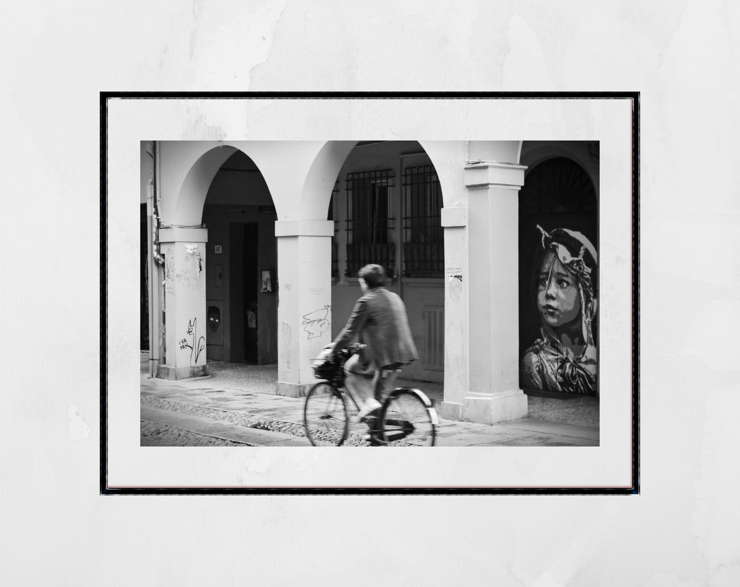 Bologna Street Black And White Photography Via Del Pratello Print
