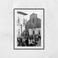 Piazza Maggiore Bologna Black And White Photography Print