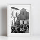 Piazza Maggiore Bologna Black And White Photography Print