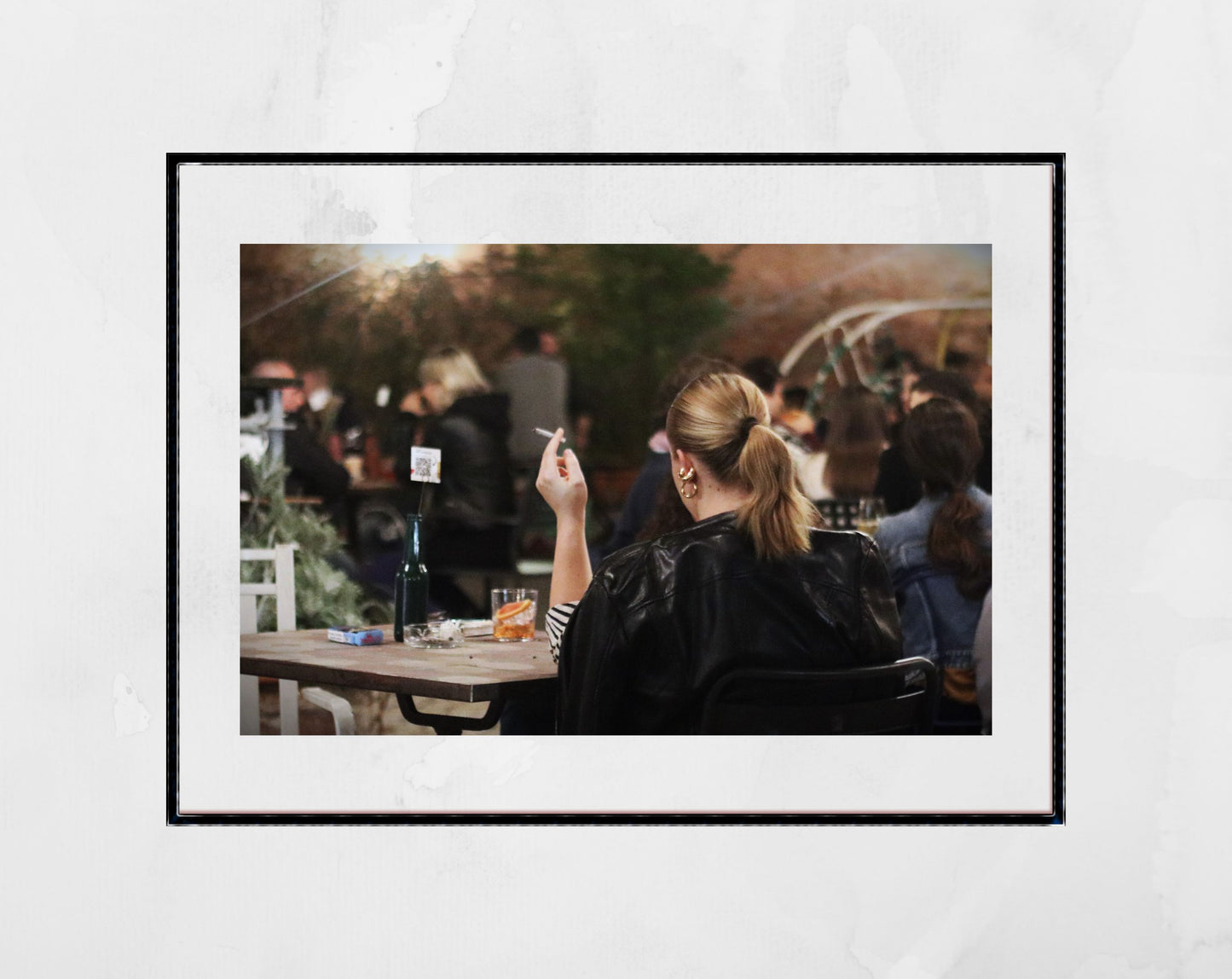 Woman Smoking Cigarette Bologna Italy Fine Art Photography Print