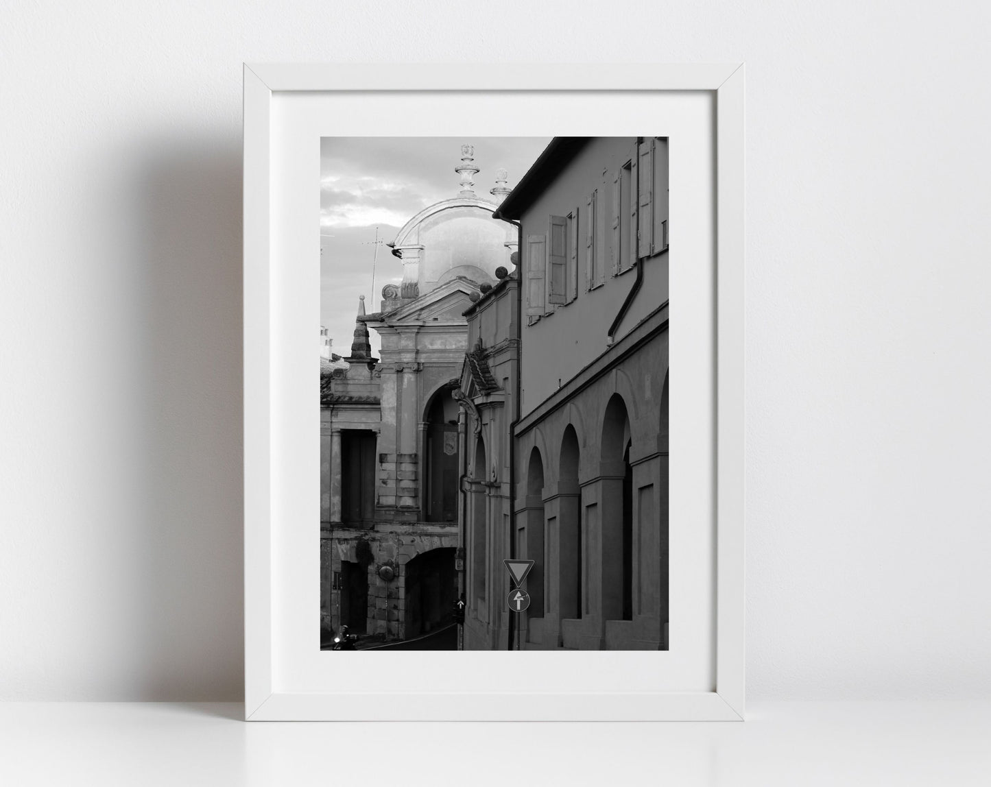 Arco del Meloncello Bologna Black And White Photography Print