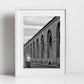 Bologna Italy Fine Art Black And White Photography Print Moped Portico di San Luca Wall Art