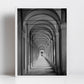 Portico di San Luca Bologna Italy Black And White Photography Print