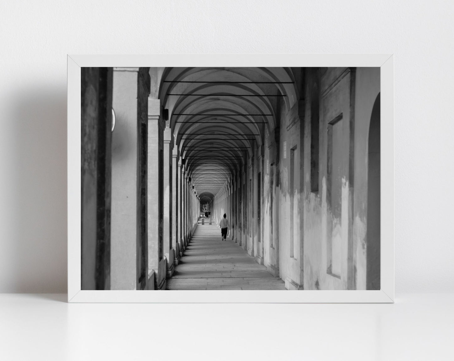 Portico di San Luca Bologna Italy Fine Art Black And White Photography Print