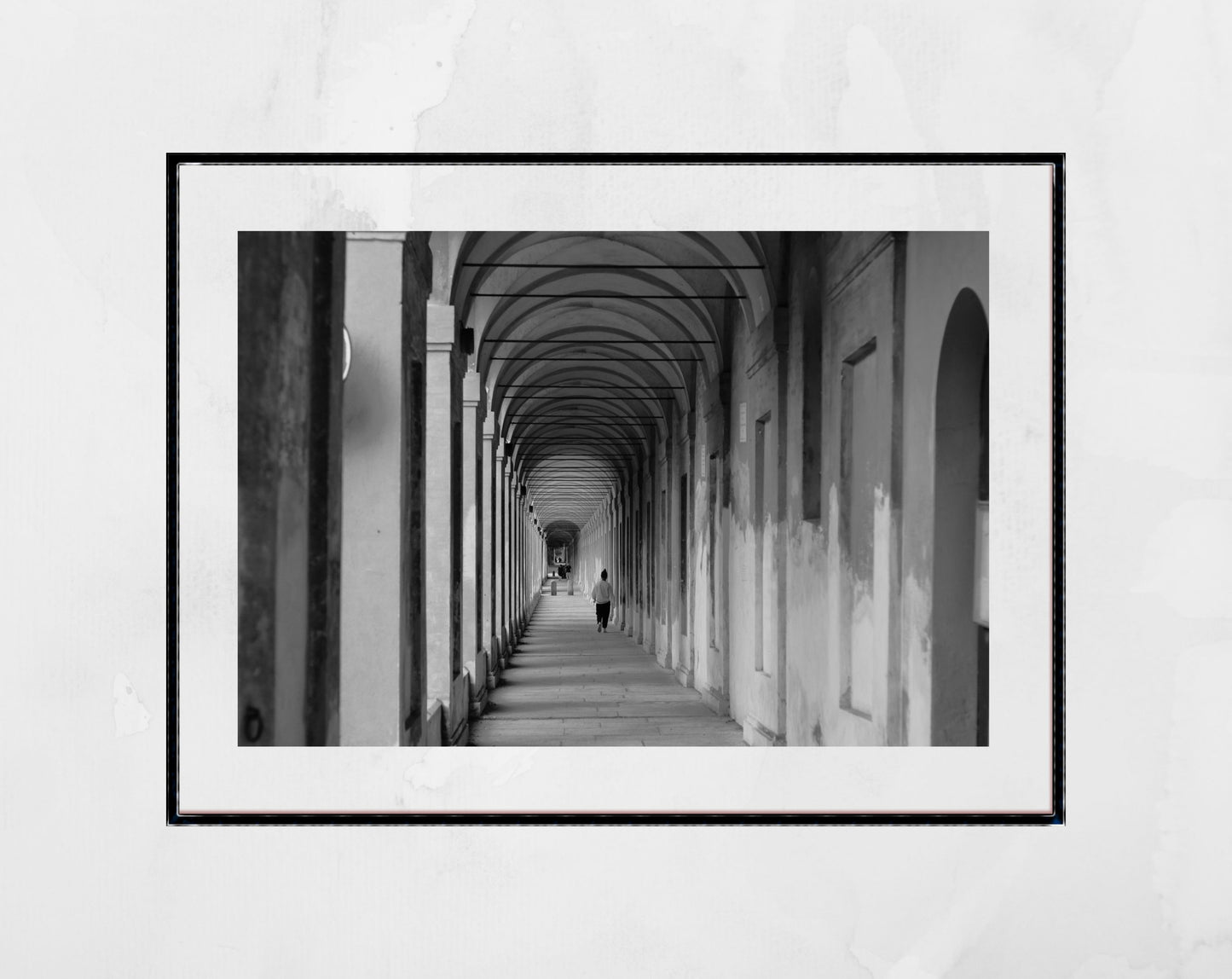 Portico di San Luca Bologna Italy Fine Art Black And White Photography Print