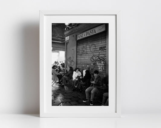 Bologna Italy Street Black And White Photography Print