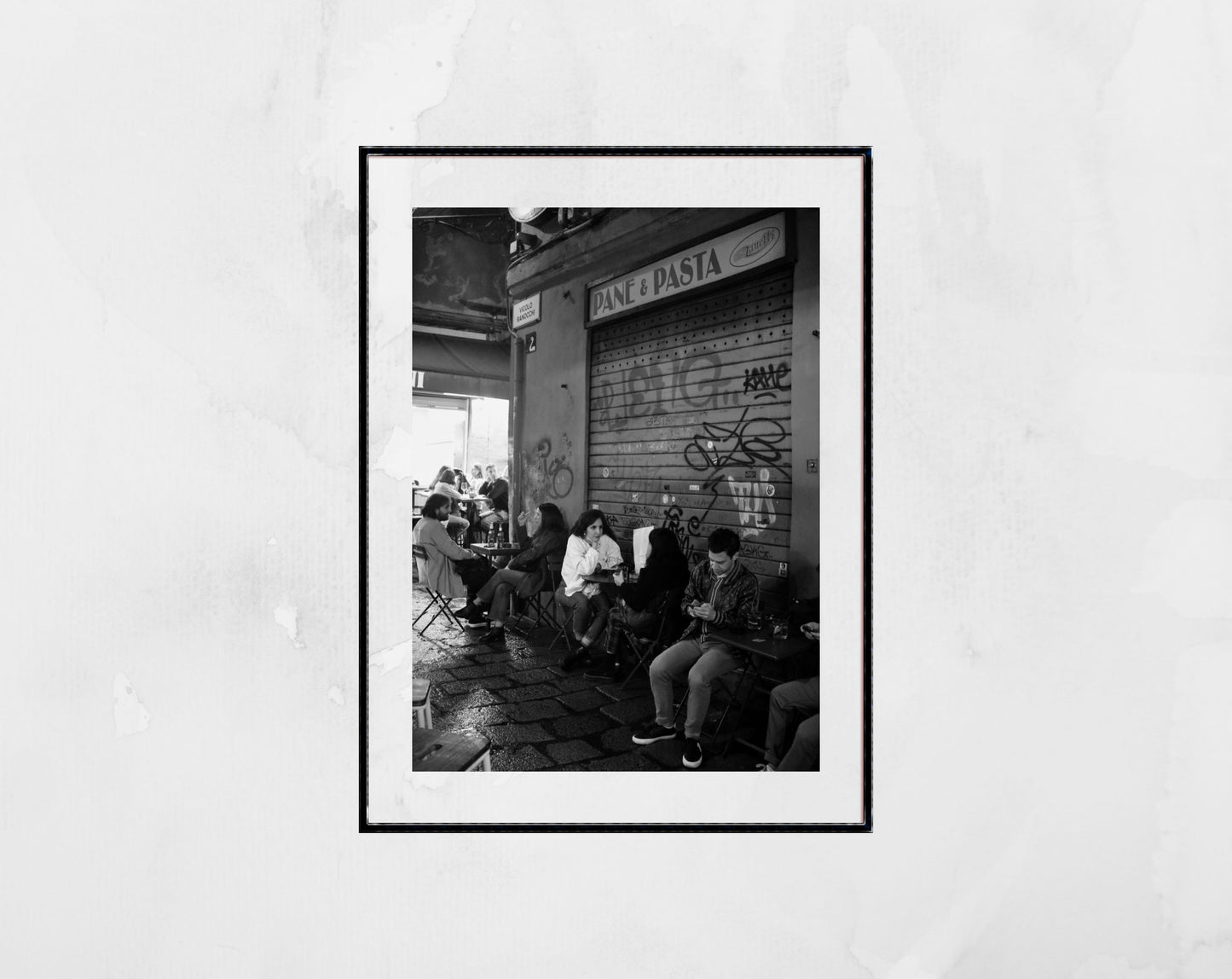 Bologna Italy Street Black And White Photography Print