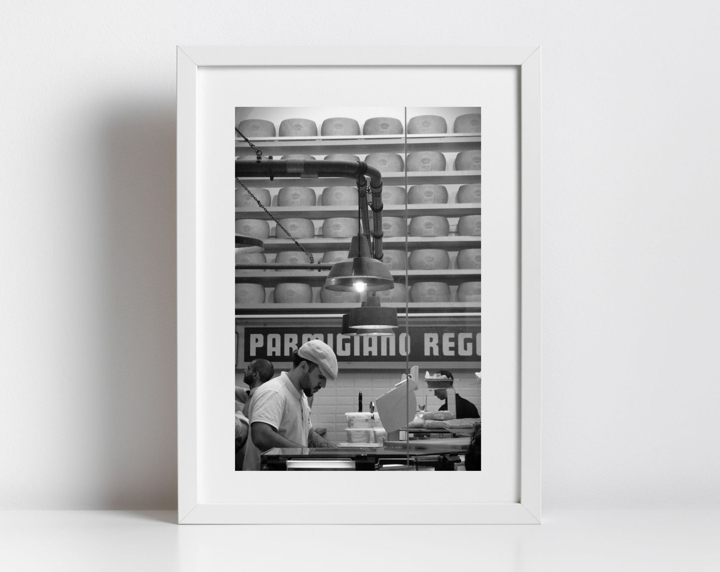 Parmigiana Italian Food Bologna Black And White Photography Print