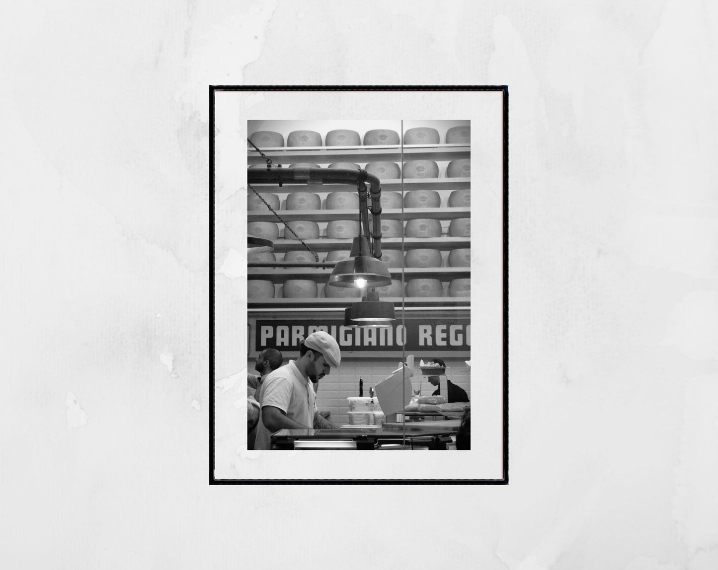 Parmigiana Italian Food Bologna Black And White Photography Print