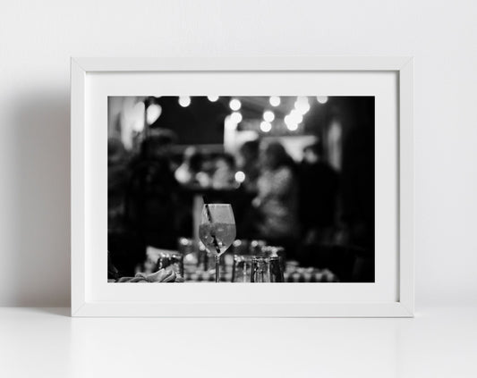 Aperol Spritz Bologna Italy Fine Art Black And White Photography Print