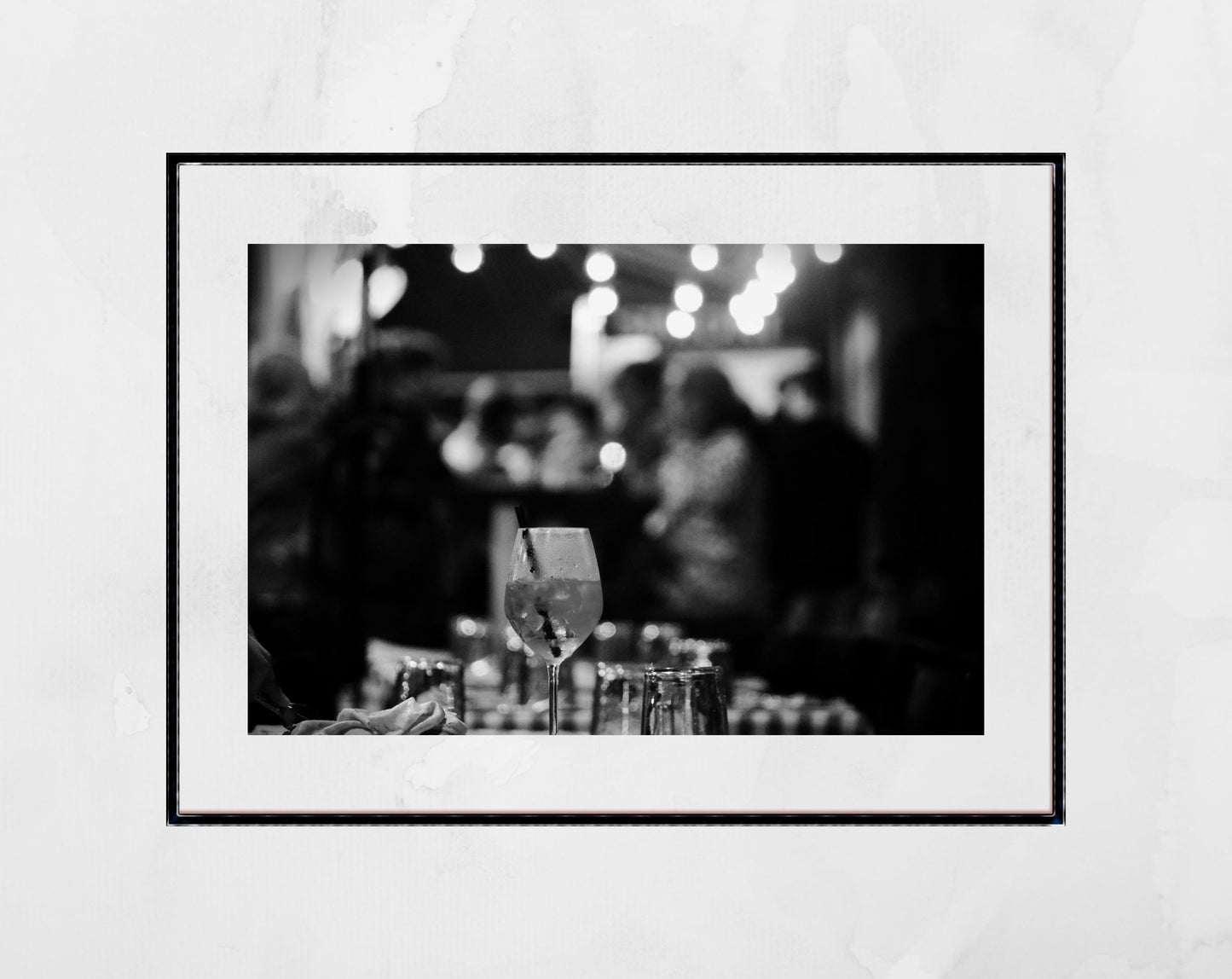 Aperol Spritz Bologna Italy Fine Art Black And White Photography Print