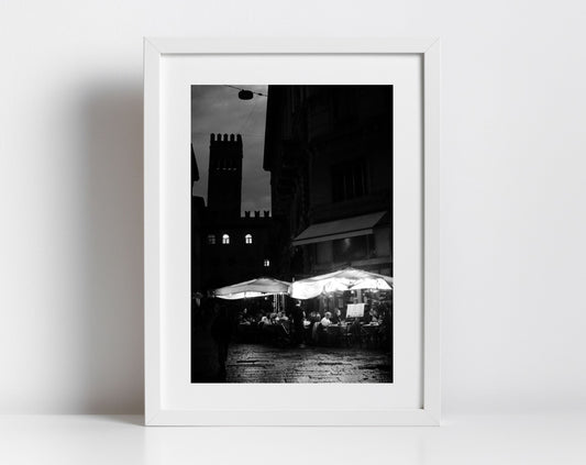 Bologna Italy Fine Art Black And White Photography Restaurant Print