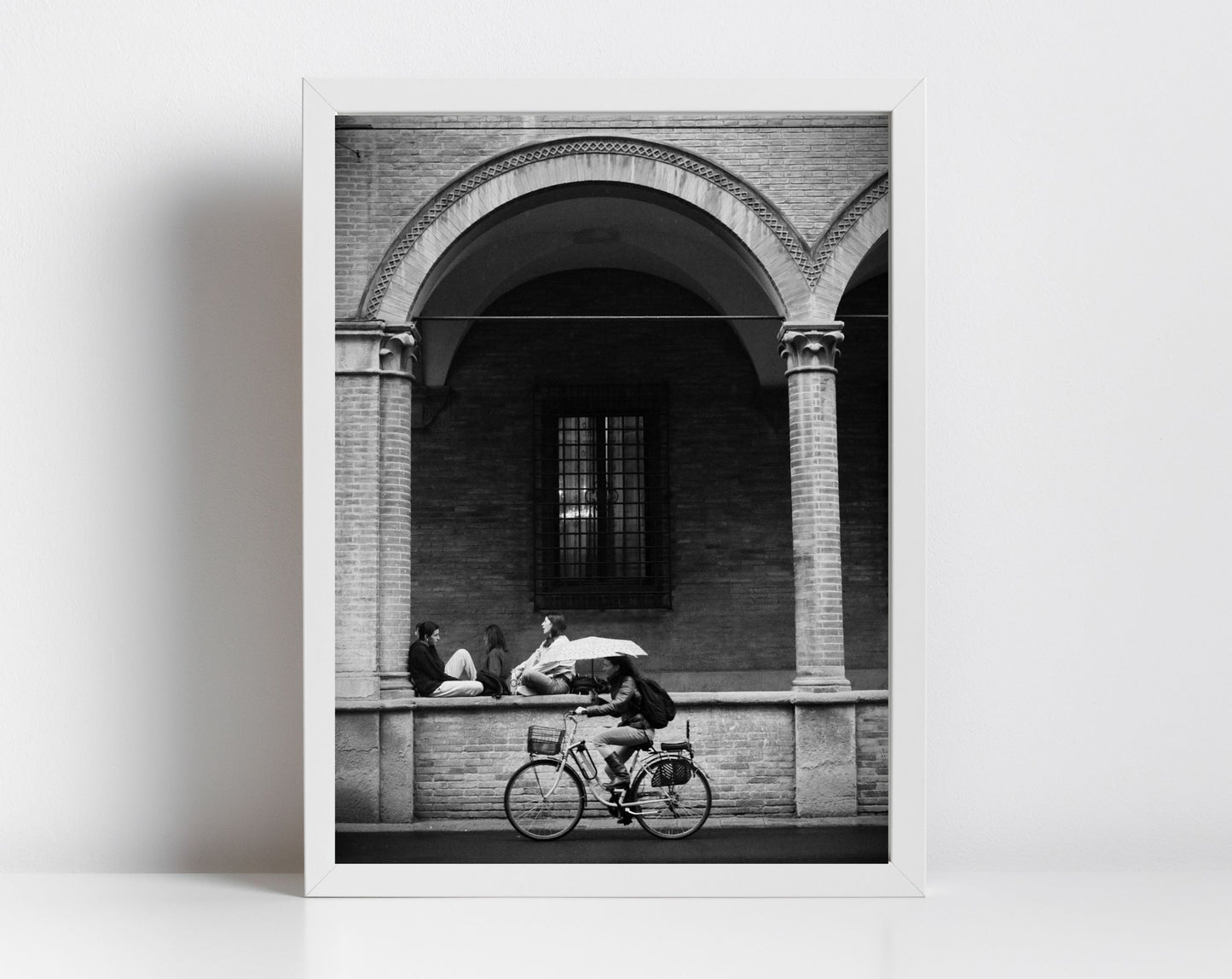 Bologna Street Black And White Photography Via Zamboni Print