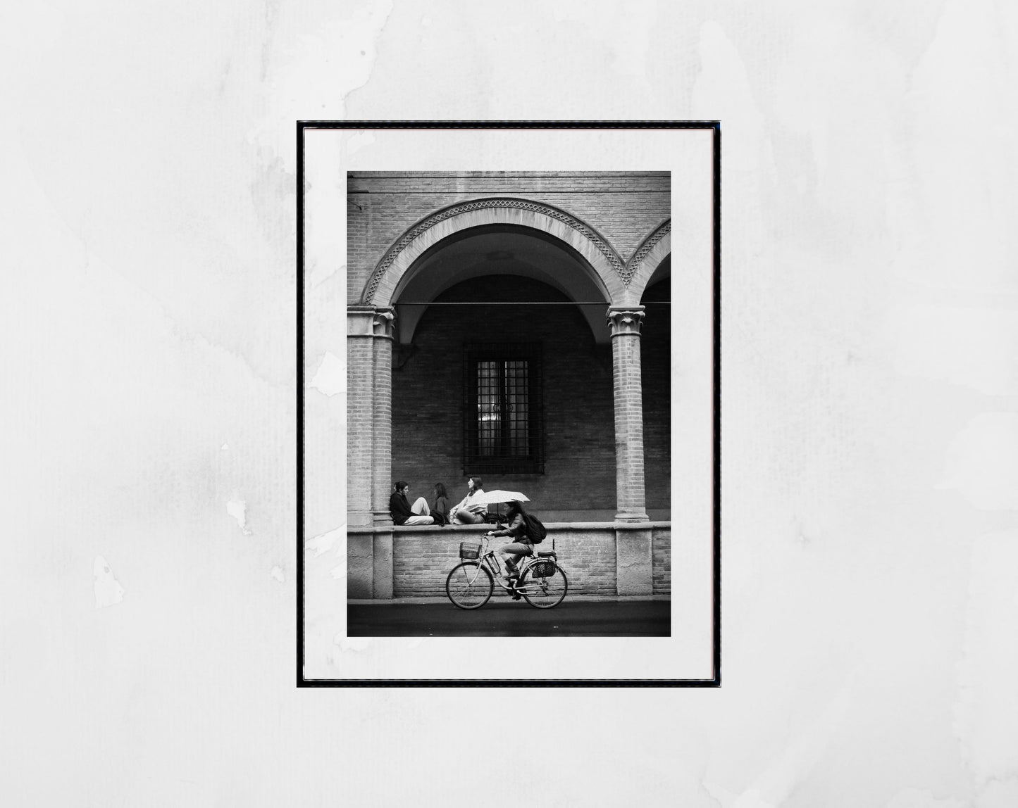 Bologna Street Black And White Photography Via Zamboni Print